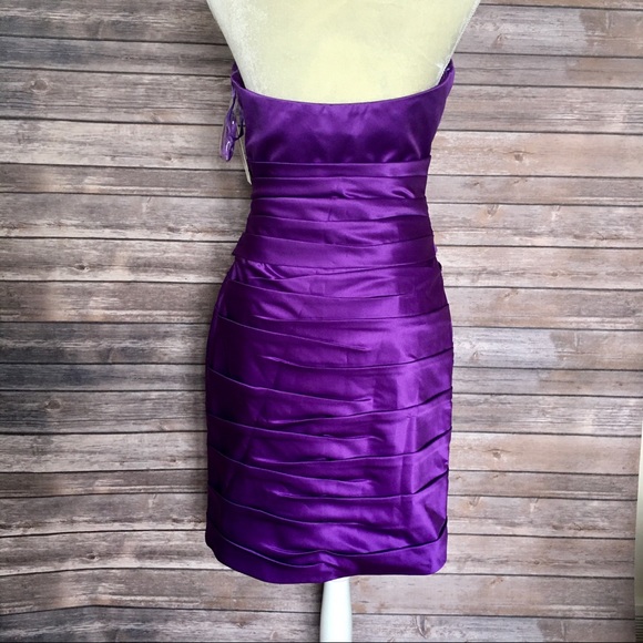 🔥New Terani Couture Purple Prom Gown 8/S - Picture 5 of 8